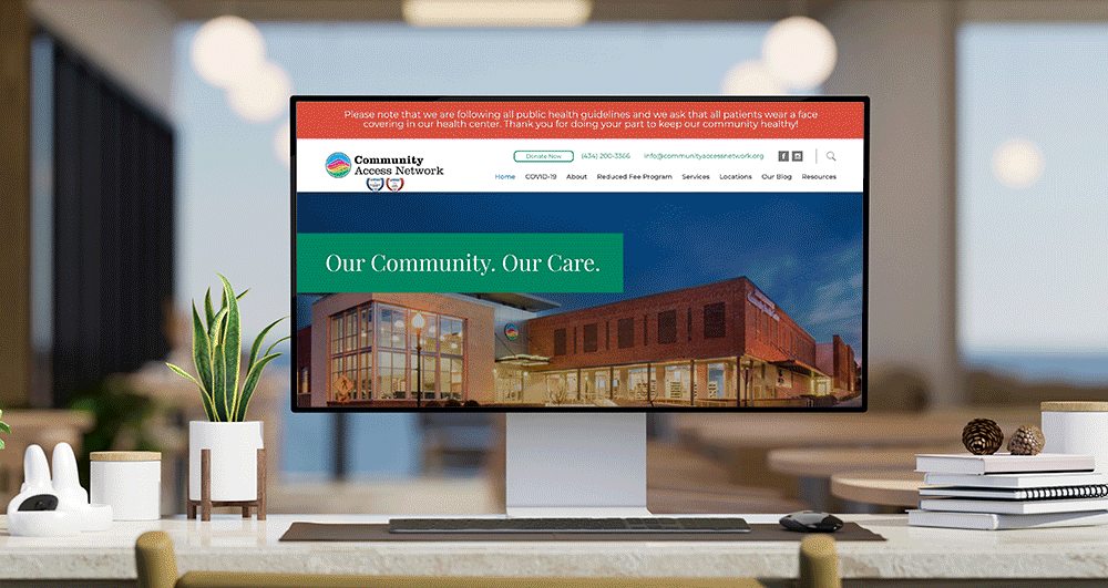 Custom Website Built for Community Access Network By 434 Marketing